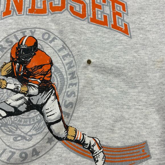 Vintage University of Tennessee Volunteers Sweatshirt Mens XL Gray Girardin NCAA - Picture 6 of 8